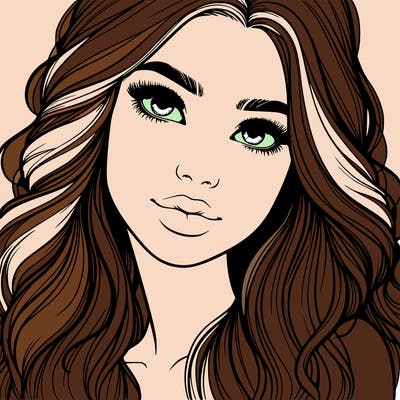 beautiful realistic girl