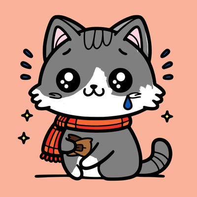 cute cat that is sick