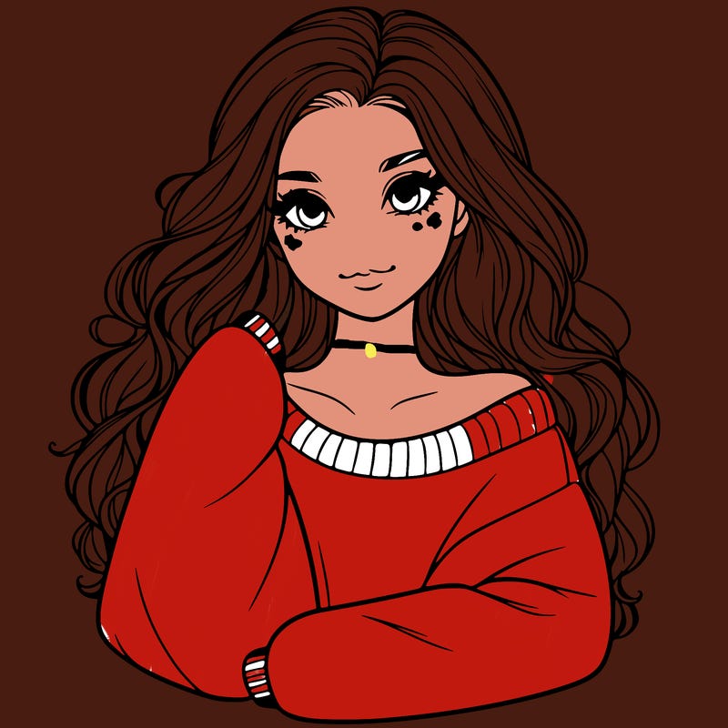 a beautiful girl in a big sweatshirt