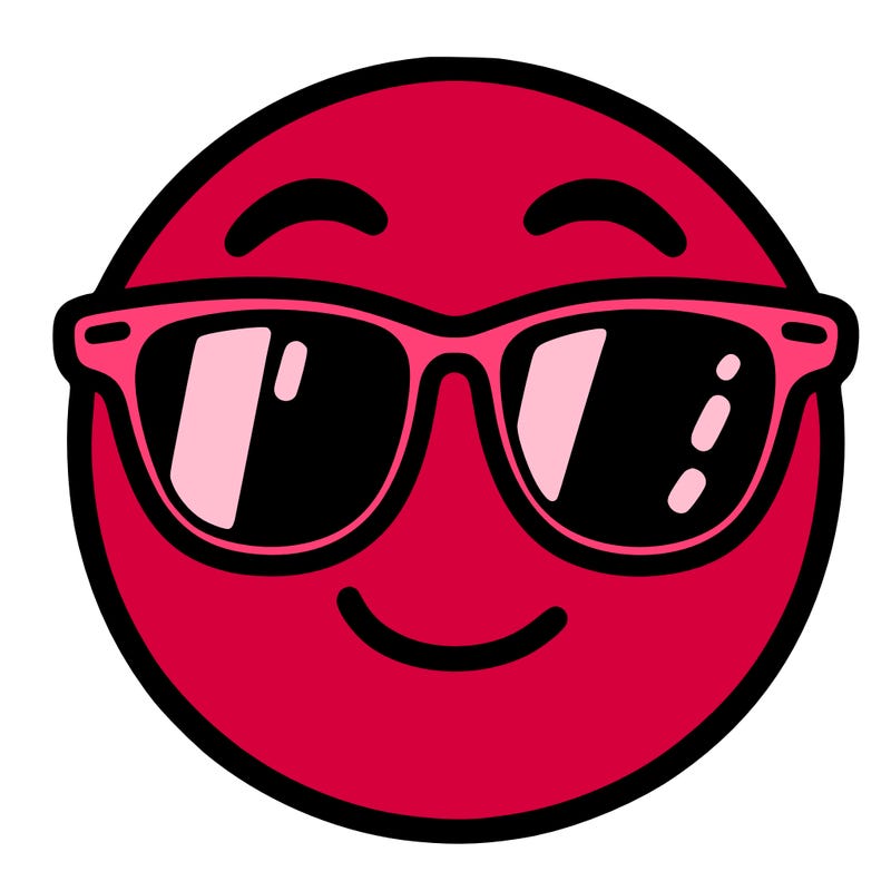 emoji with sunglasses