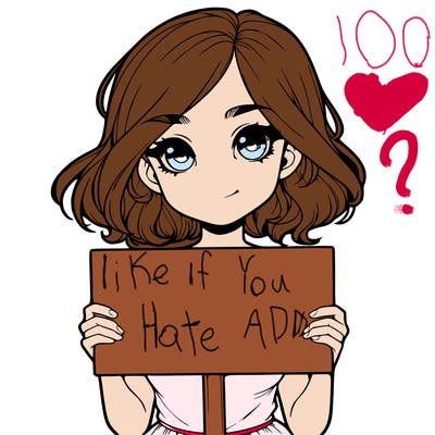 pretty realistic girl holding blank sign