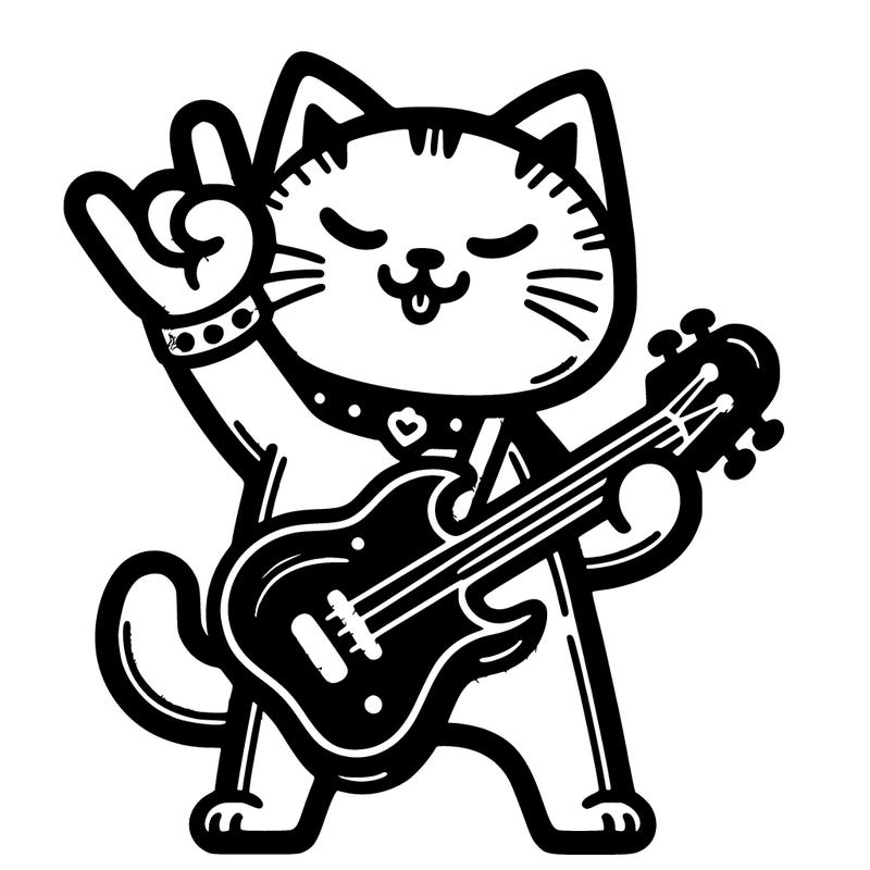 rock music cat