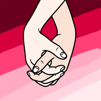 hands in shape of heart