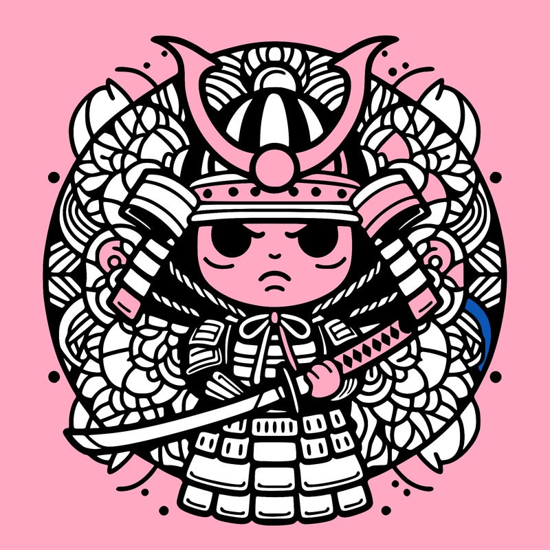 samurai, mandala