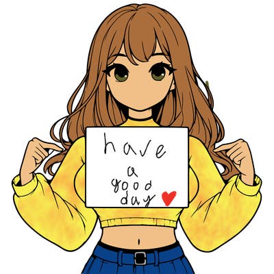 girl holding a blank sign in a long sleeve crop top