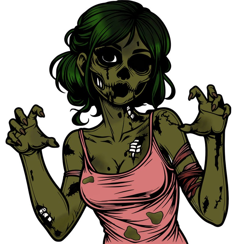 realistic zombie girl