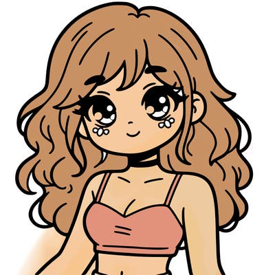 girl in a cute crop top