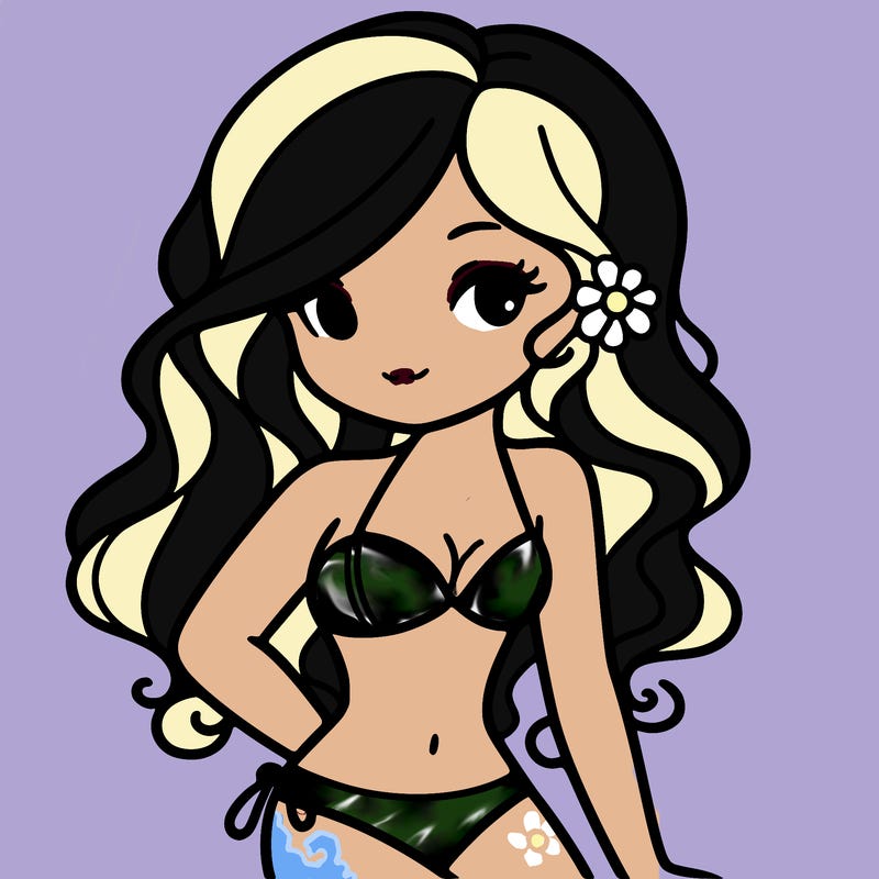 a beautiful lady in a bikini