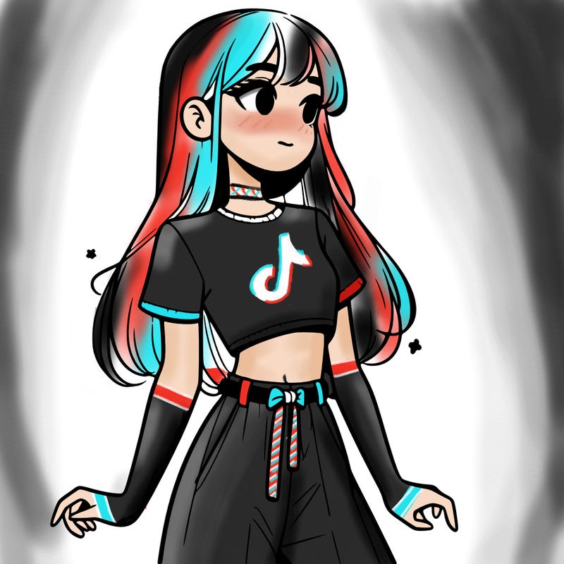 girl in a cute crop top