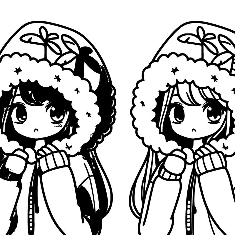 girl in pink palm puff hoodie