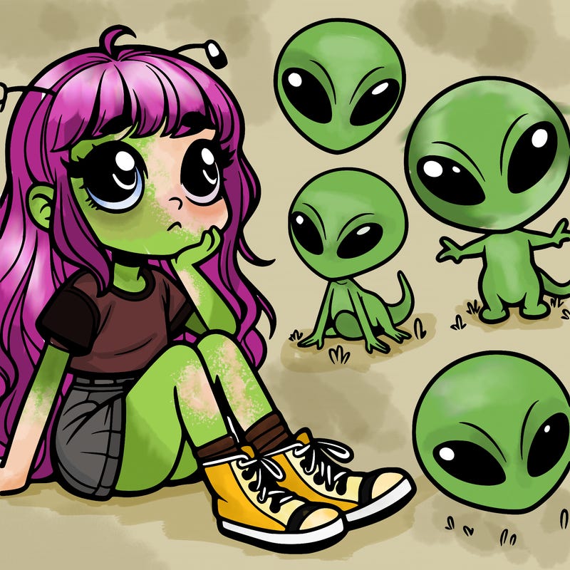 alien girl