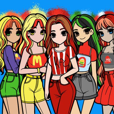group of girls