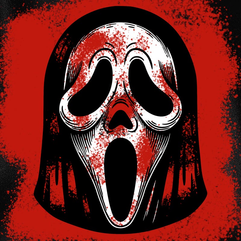 detailed ghostface mask