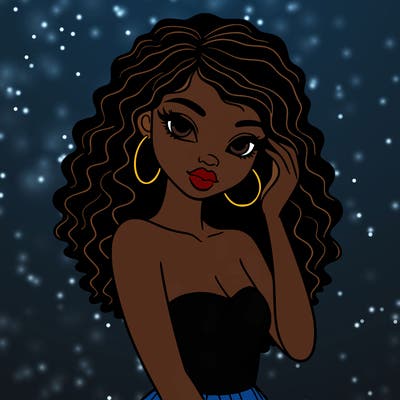 beautiful black girl