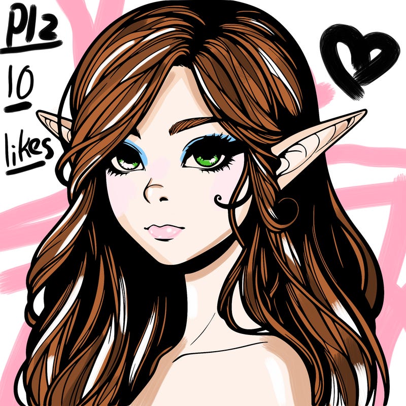 elf girl realistic dark fantasy