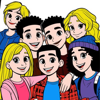 a mixed friend group