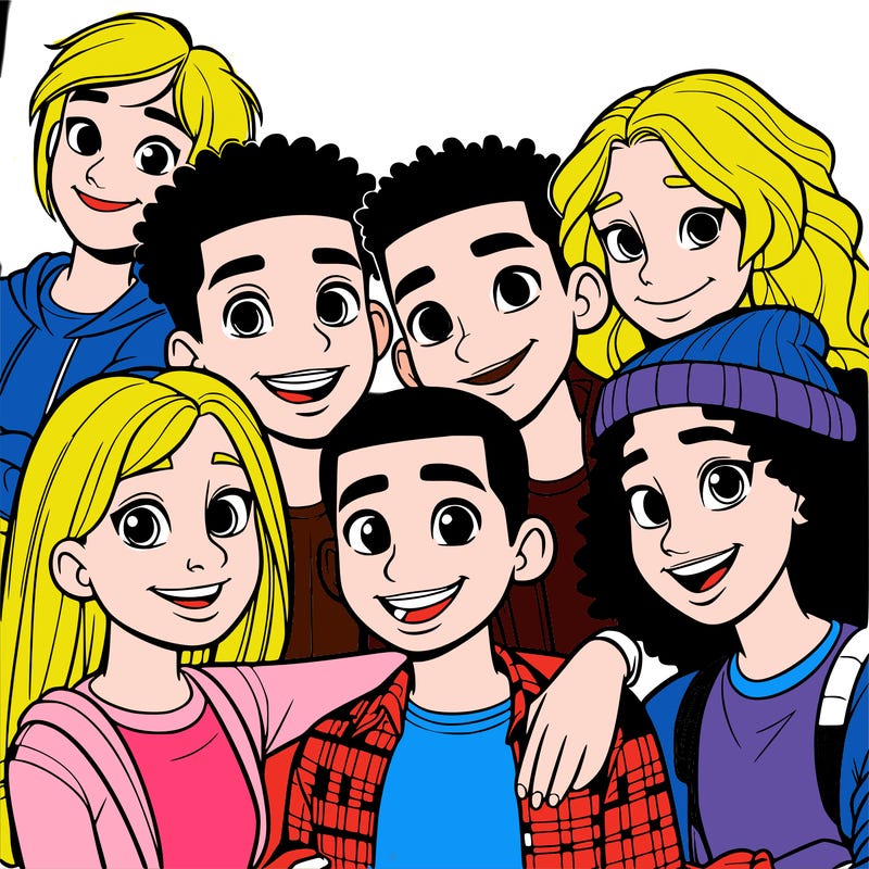 a mixed friend group