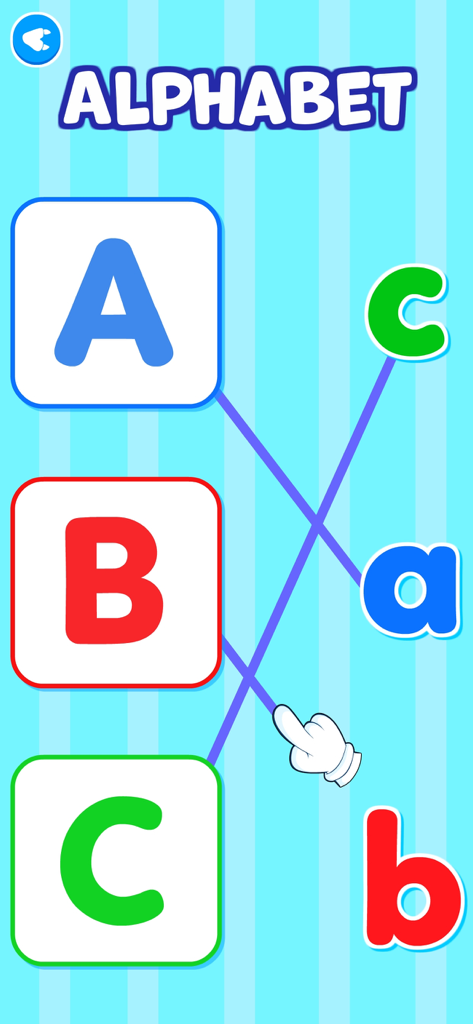 Toddler Games for 3 Year Olds• - Alphabet matching game for toddlers connecting uppercase and lowercase letters
