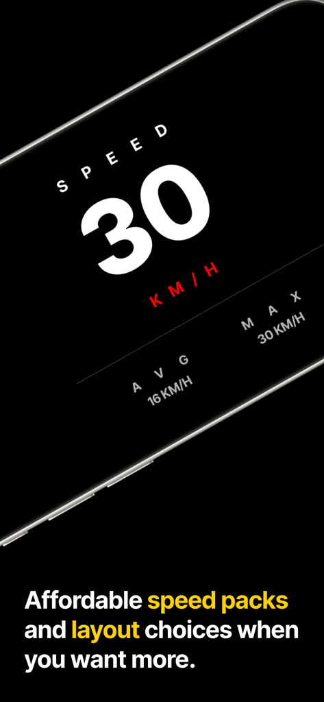 NordHUD - Heads-Up Display - Minimalist car speedometer interface displaying current speed and driving statistics