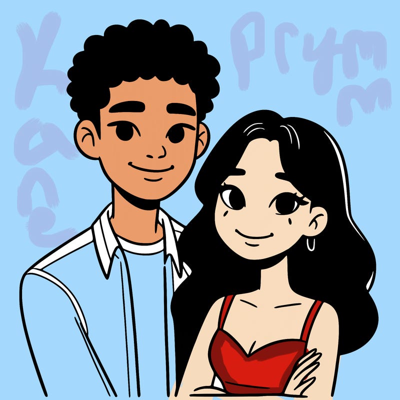 black woman and asian man couple