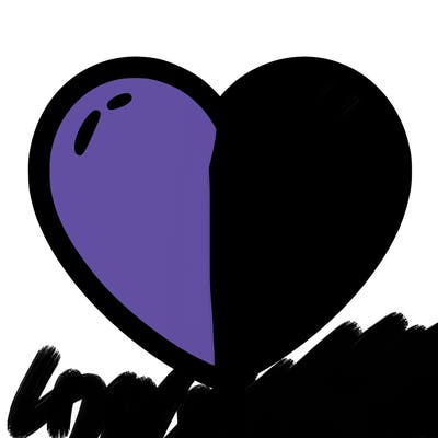 a blank heart
