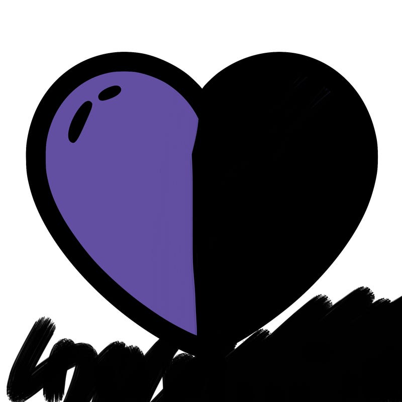 a blank heart