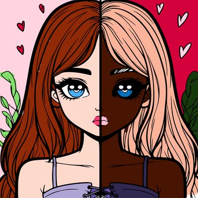 realistic girl split