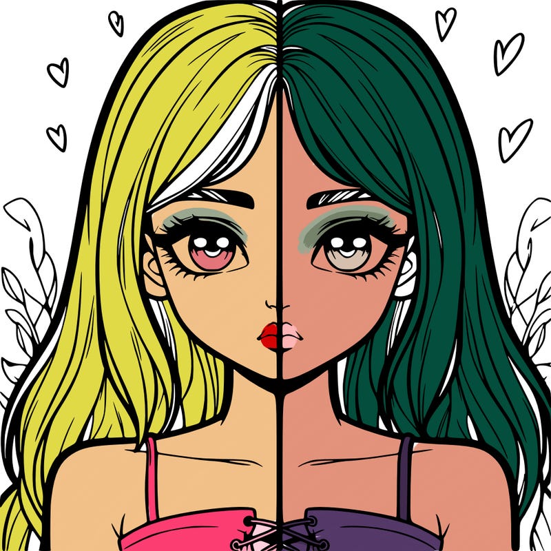 realistic girl split