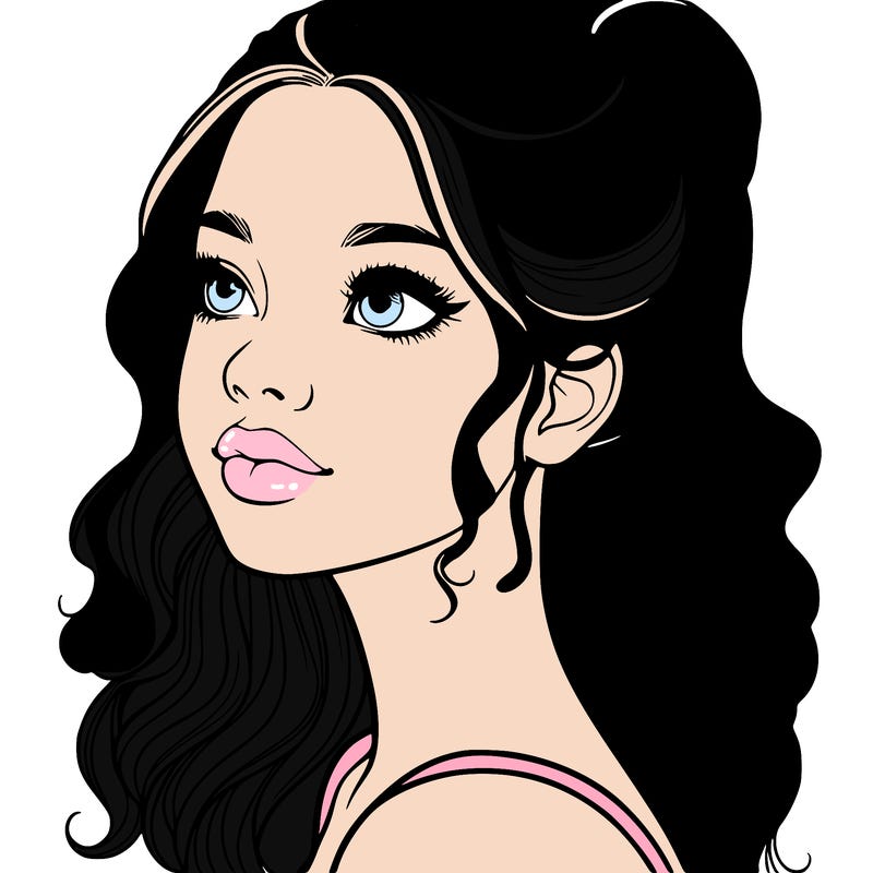 beautiful realistic girl