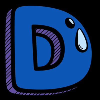 big letter d