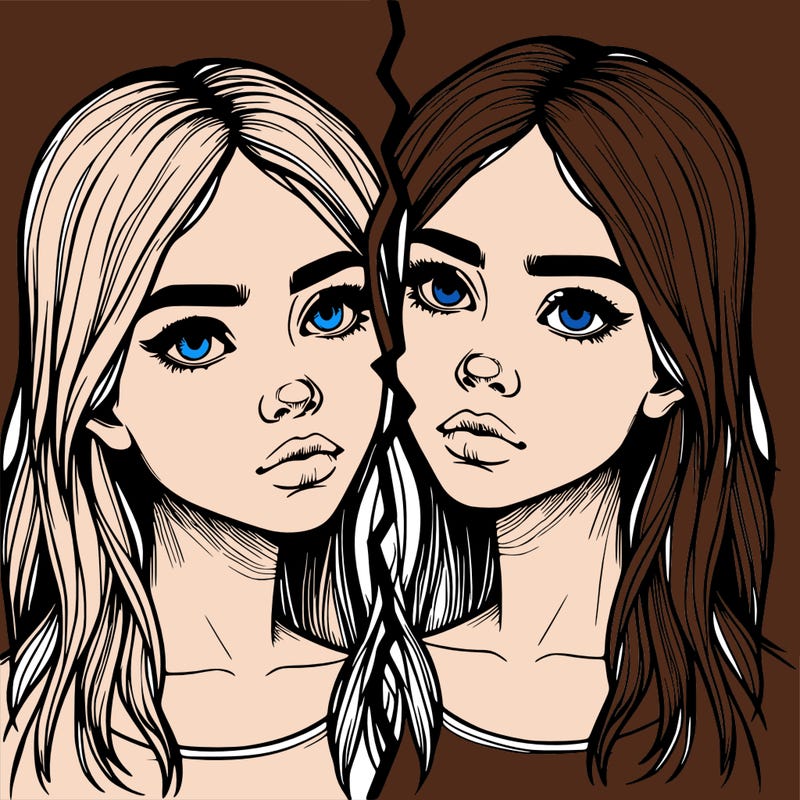 realistic girl split