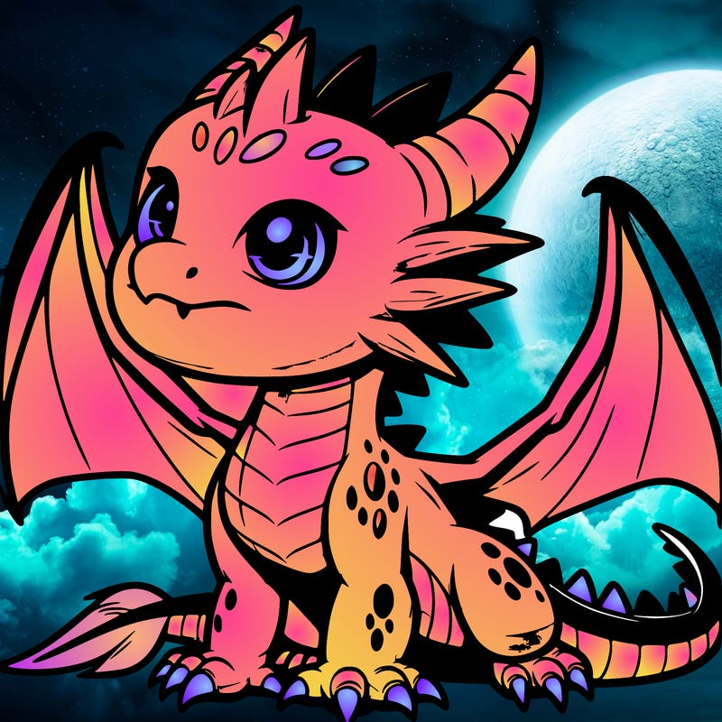 fierce baby night dragon
