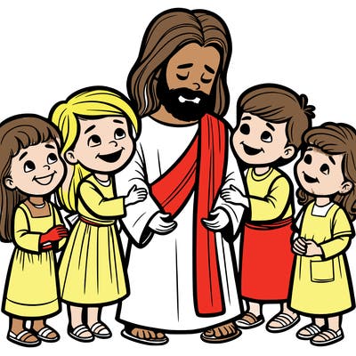 jesus loving children