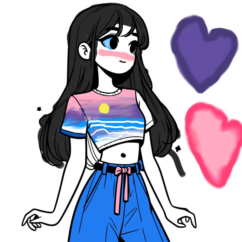 girl in a cute crop top