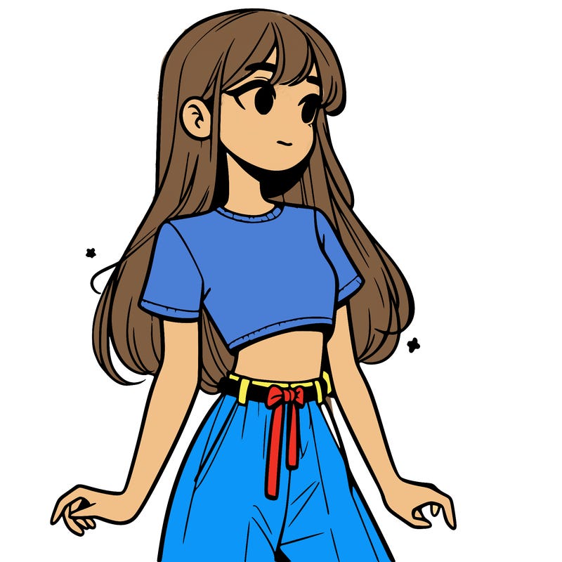 girl in a cute crop top