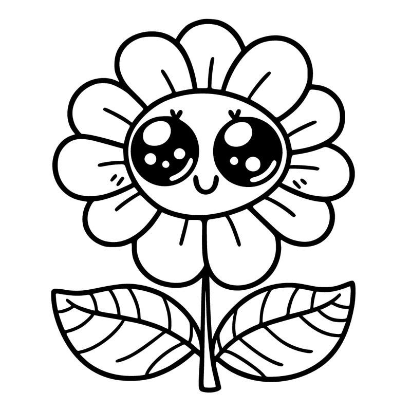 flower with eyes