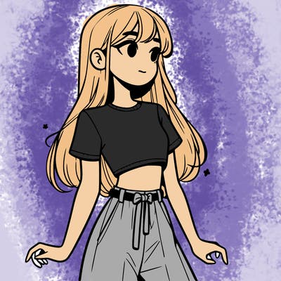 girl in a cute crop top