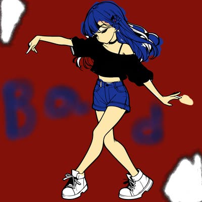 realistic girl danceing