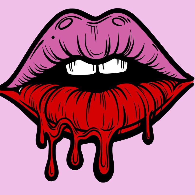 lips that look realistic and drip