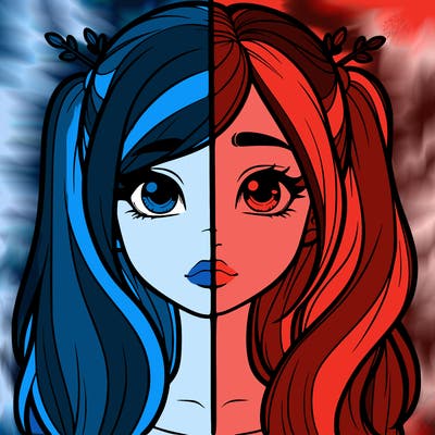 realistic girl split