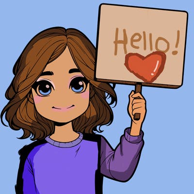 realistic girl holding up a sign