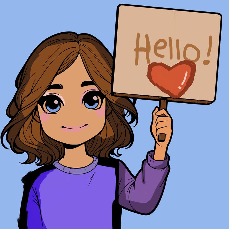 realistic girl holding up a sign