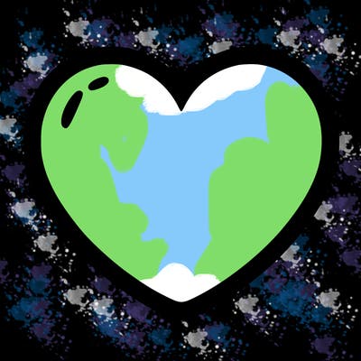 a blank heart