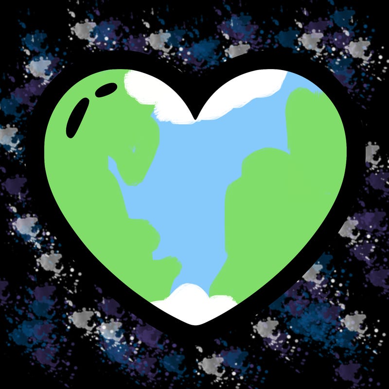 a blank heart