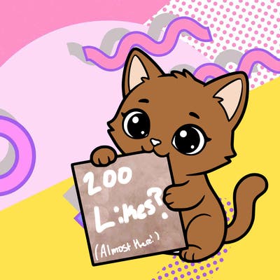 a small cat with a blank sheet of paper in its hand. the cat is sooooooo cute!