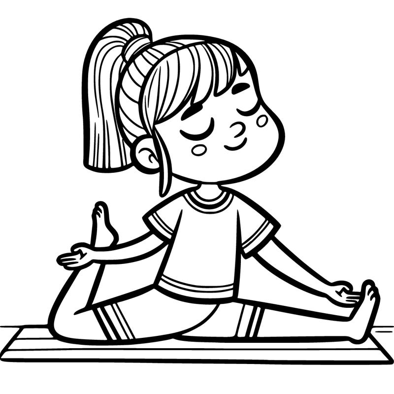 girl doing yoga