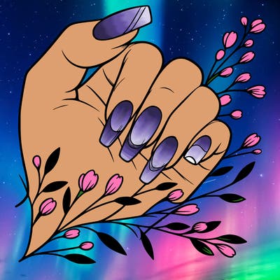 nails with french tip