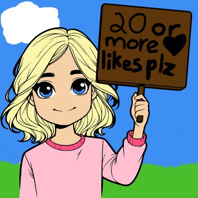 realistic girl holding up a sign