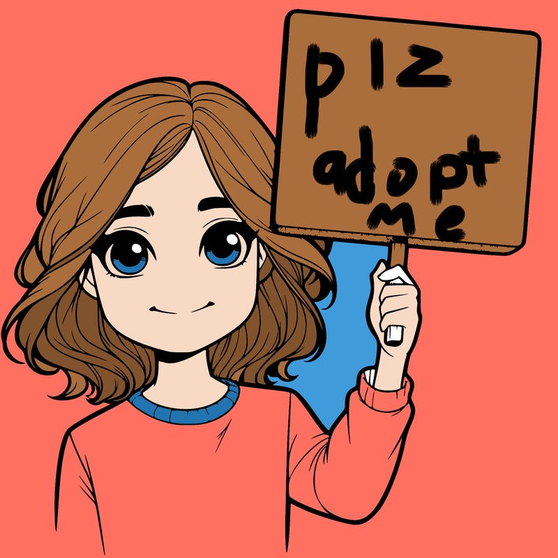 realistic girl holding up a sign