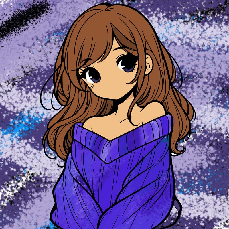 shy pretty girl wearing a sweater that is falling off one shoulder portrait